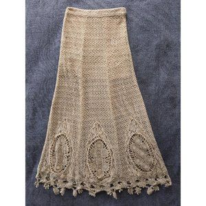 Free People Crochet Maxi Skirt
